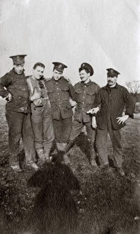 Pupil Gallery: OTC cadets and men at camp, Barn Hill, Chingford, WW1