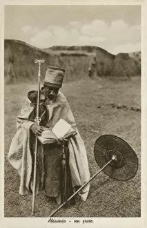 Staff Collection: Othodox Christian Priest in Ethiopia, possibly in Axum