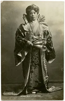 Images Dated 11th November 2016: Otora San - Lukushima Troupe - Japanese Entertainers