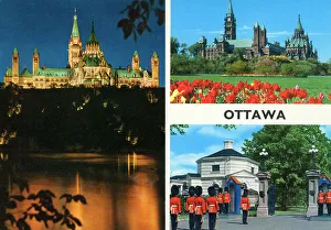 Guardsmen Prints: Ottawa, Canada - Parliament Buildings, Changing of the Guard
