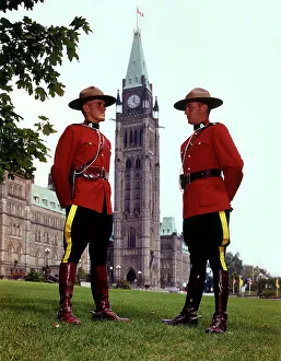 Ottawa, Ontario, Canada - Two Officers of the RCMP