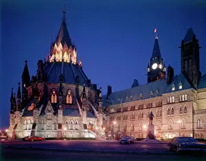 Illuminations Prints: Ottawa, Ontario, Canada - The Parliament Buildings at night