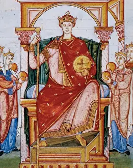 Nickname Prints: Otto II (c. 955-983). King of Germania (961) and emperor (97