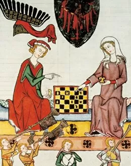 Chess Gallery: Otto IV of Brandenburg playing chess