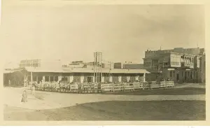 Iraqi Prints: Ottoman Bank Square Coffee House, Basra, Iraq, WW1