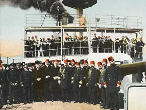 Abdul Prints: Ottoman Cruiser Abdul Mejid and its crew