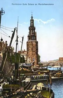 Oude Schans and Montelbaanstoren, Amsterdam, The Netherlands