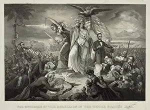 The outbreak of the rebellion in the United States 1861