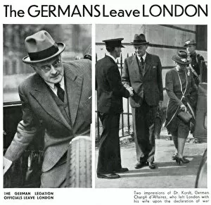 Legation Gallery: Outbreak of WWII - Germans leave London 1939