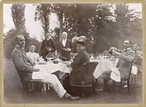 Decanter Prints: Outdoor Dinner