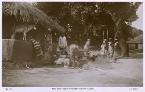 Outdoor kitchen, Sierra Leone, West Africa