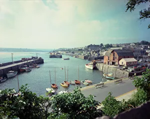 1974 Prints: The outer harbour, Padstow