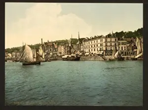 Honfleur Prints: The outer port, Honfleur, France
