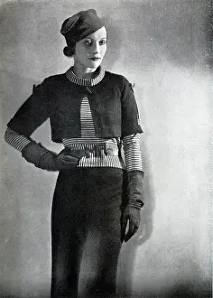 Bolero Prints: Outfit designed by Maggy Rouff