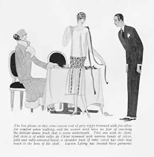 Couturiers Prints: Two outfits from Lucien Lelong, Paris, 1925