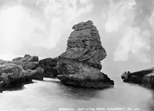 Stratification Prints: Outlying rocks, Bermuda 1873
