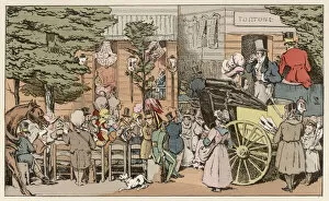 1820s Collection: Outside Cafe Tortoni