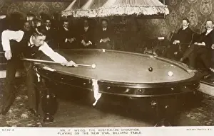 Oval Billiard Table