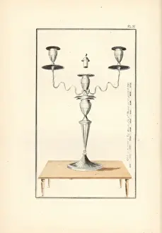 Candlestick Prints: Oval chinoiserie candlestick