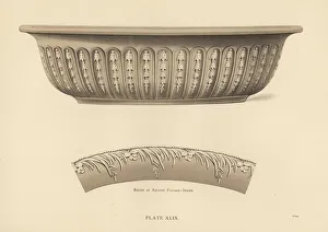 Aquatic Gallery: Oval jardiniere with aquatic foliage