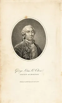 James Smith Barr Prints: Oval portrait of George Louis Le Clerc, Count of Buffon