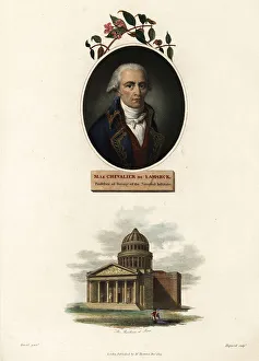 Academic Prints: Oval portrait of Jean-Baptiste Lamarck, French naturalist