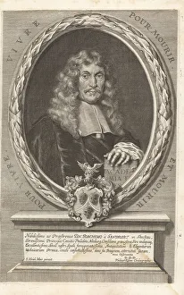 Philipp Kilian Prints: Oval portrait of Joachim von Sandrart