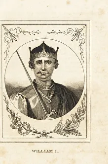 Oval portrait of King WIlliam I of England