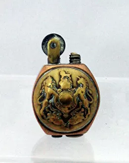 Images Dated 14th February 2012: Oval Trench Art lighter, WW1