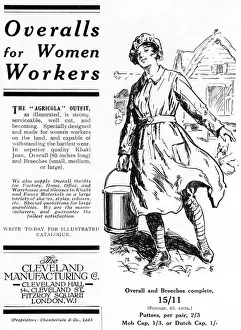 Roles Prints: Overalls for Women Workers, WW1