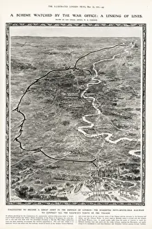 Overhead Prints: Overhead map of London