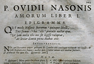 Affairs Gallery: Ovid (43BC-17 / 18 AD). The Amores (Love Affairs). Lyon, 1639