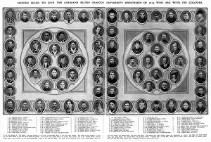 Blues Prints: Oxford Blues who had joined up, WW1