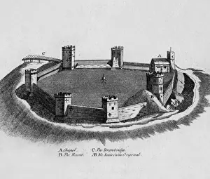 Crenellation Prints: Oxford Castle, Oxfordshire