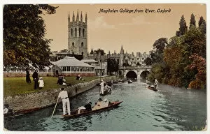 Magdalen Gallery: Oxford / Punting C1905