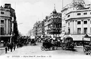 Cobblestones Collection: Oxford Street looking west from Oxford Circus, London
