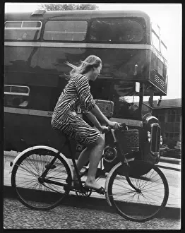 Oxford Student on Bike