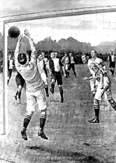 Scoring Prints: Oxford University vs. Cambridge University Football Match, 1