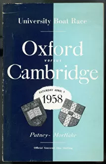 Boating Collection: Oxford V Cambridge 1958