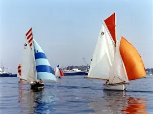 Oyster boats off Falmouth, Cornwall