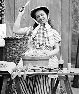 An oyster seller, Victorian period