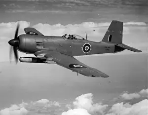 Lawrence Prints: P G Lawrence flying Blackburn B-46 Firebrand TF4 EK660