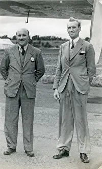 Handley Prints: P. J. Field Richards, Avro test pilot, left, and W. G. N. ?