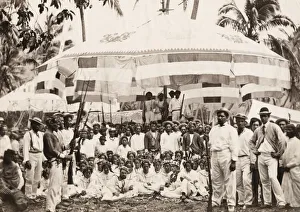 Pacific Islands, Oceania: group at a celebration