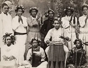 Pacific Islands, Oceania: portrait of musicians