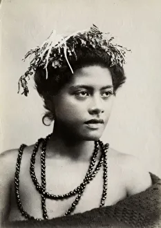 Pacific Islands, Oceania: portrait of a young woman