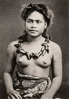 Pacific Islands, Oceania: portrait of a young woman