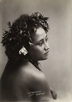 Pacific Islands, Oceania: portrait of a young woman