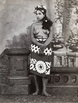 Pacific Islands, Oceania: portrait of a young woman