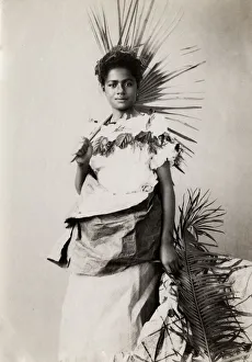 Pacific Islands, Oceania: portrait of a young woman